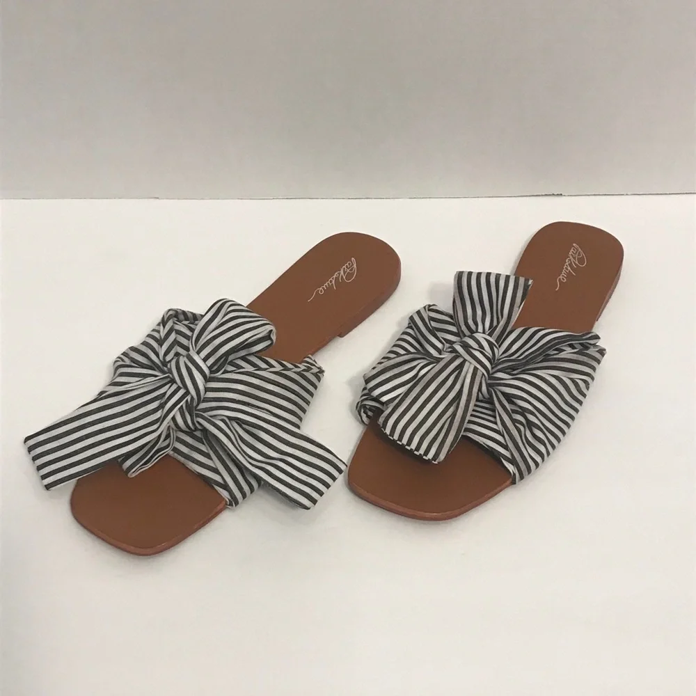Park lane Bow Flat Sandals - Picture 12 of 12